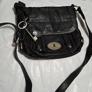 Black Fossil Crossbody Purse